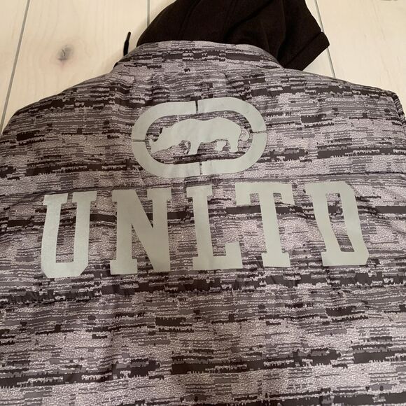 mens 2XL ecko unltd winter vest with hood grey - Picture 6 of 7